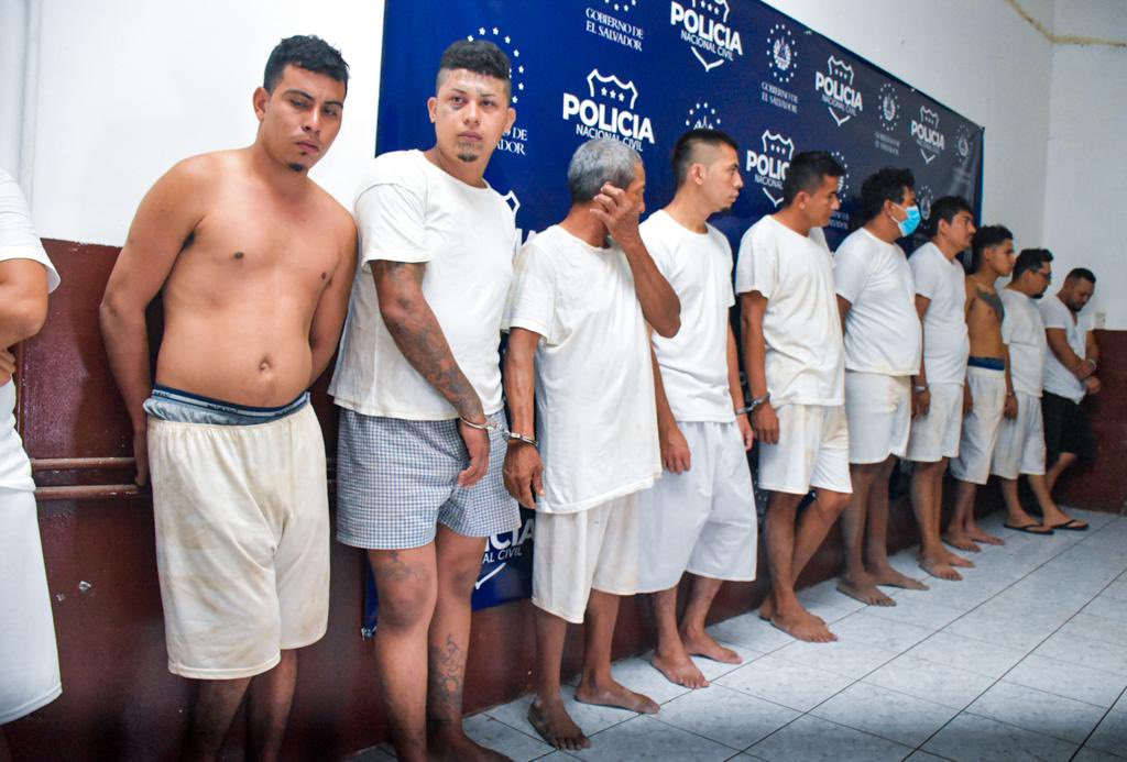 Más de medio centenar de pandilleros detenidos en operativos simultáneos en zona oriental y central del país