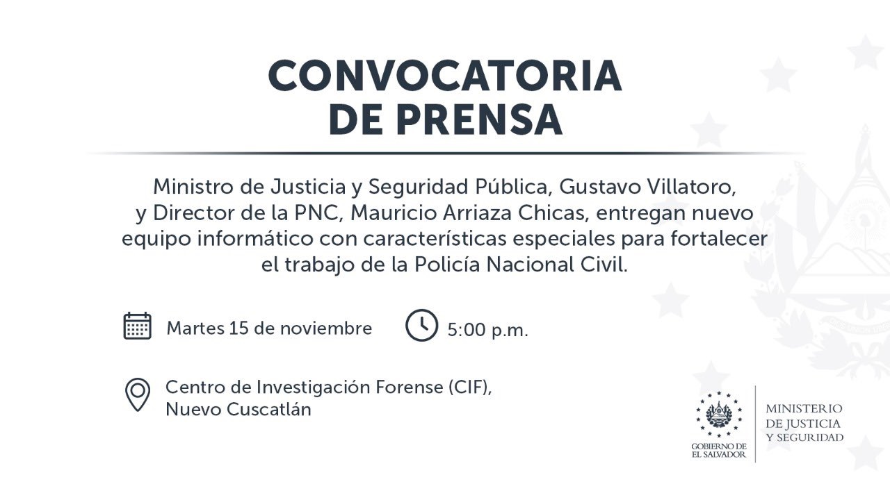 Convocatoria de Prensa