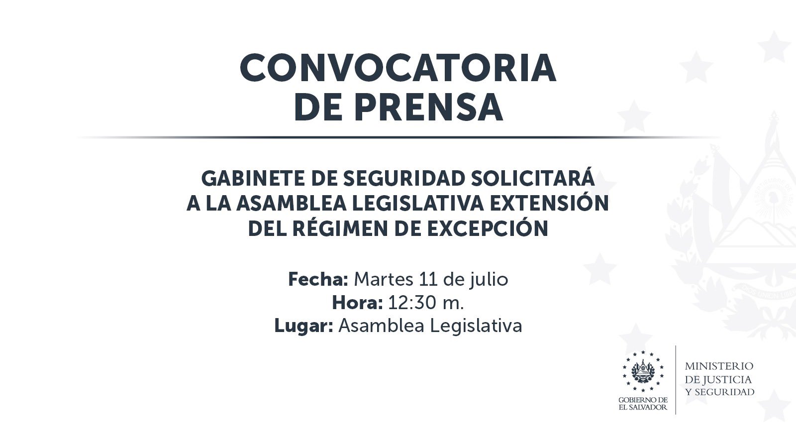 Convocatoria de prensa