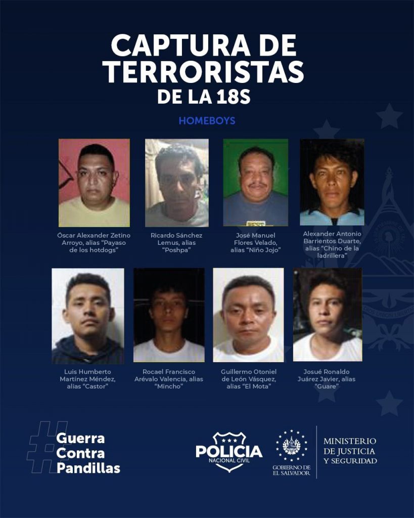 Policía y Fiscalía desarticulan grupo terrorista que pretendía reorganizar pandilla 18S