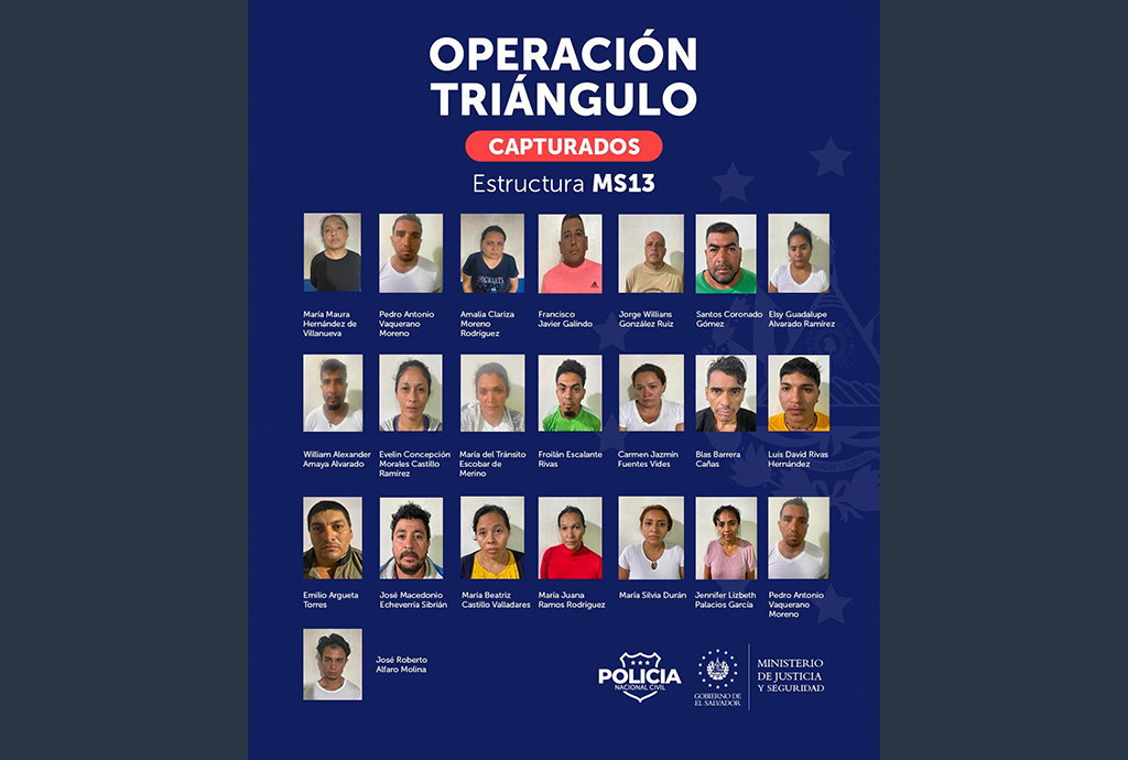 Policía y Fiscalía capturan a 22 terroristas en Cabañas