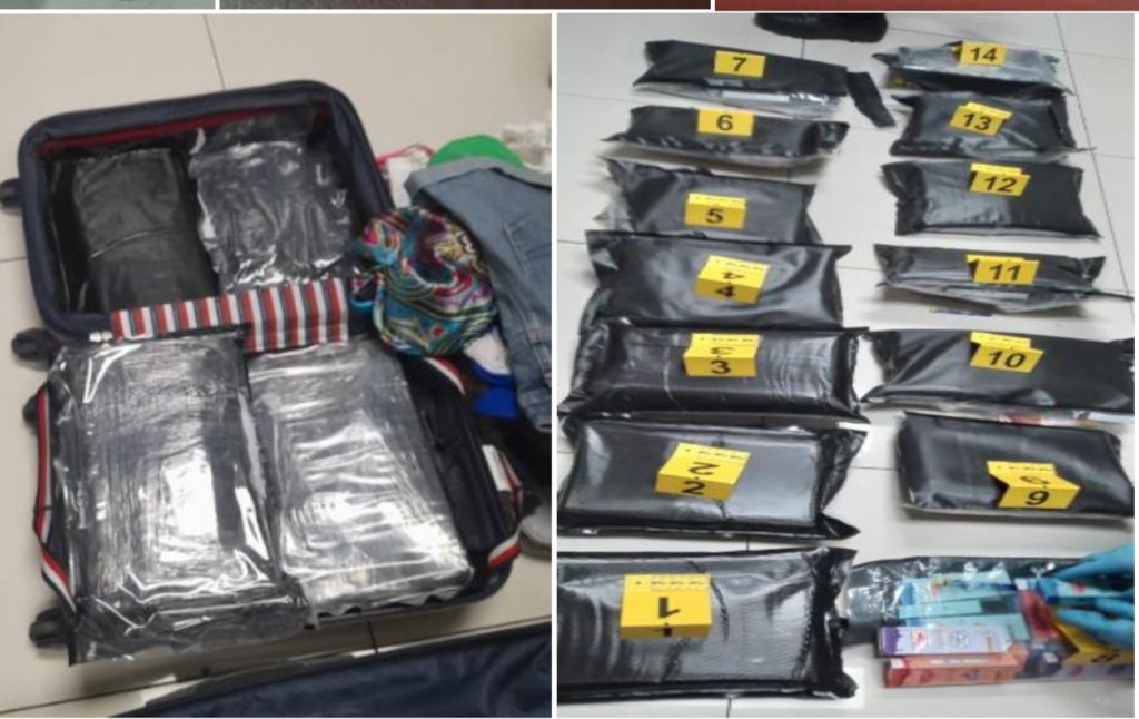 Detienen a guatemalteca que pretendió ingresar al país droga valorada en más de $35,000