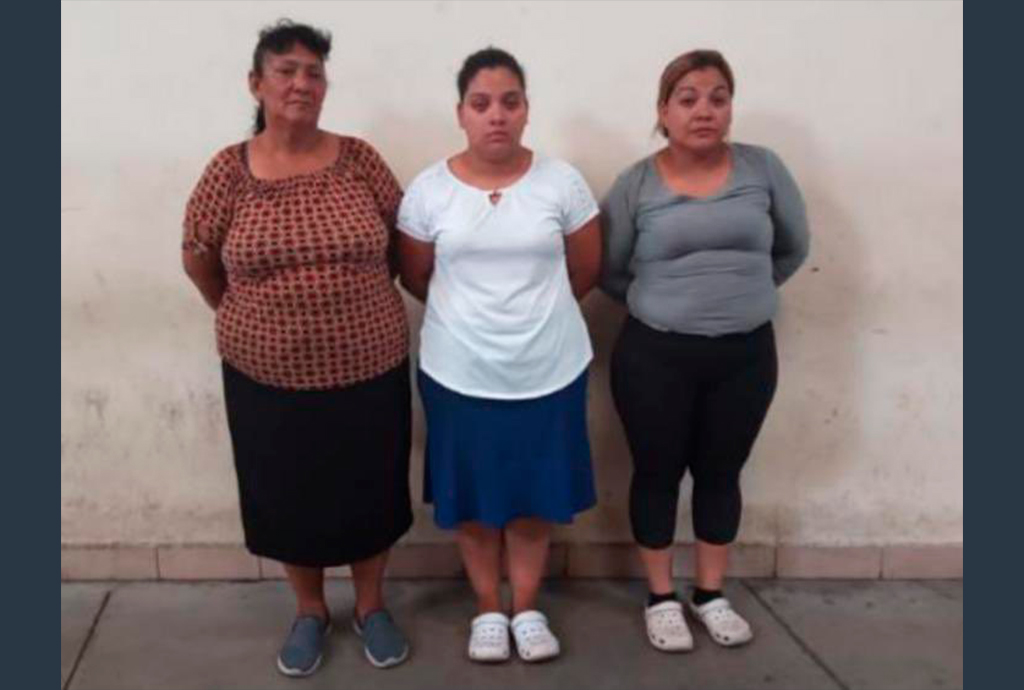 Tres mujeres detenidas en Apopa acusadas de extorsión