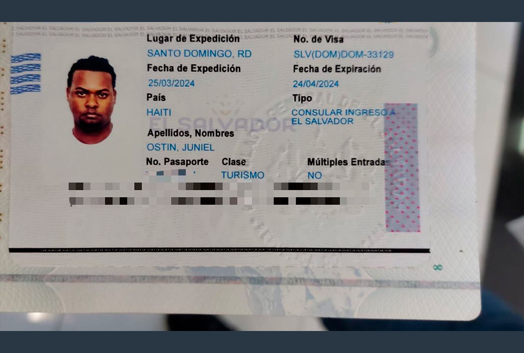 Dominicano que intentó ingresar con visa falsa a territorio salvadoreño tiene requerimiento de INTERPOL