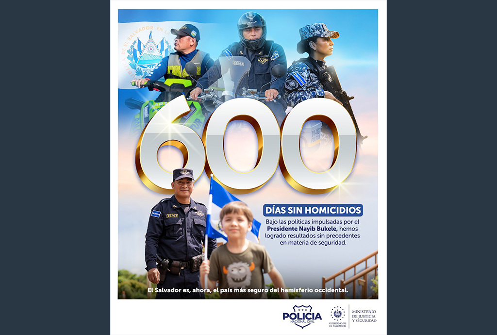 600 días sin homicidios