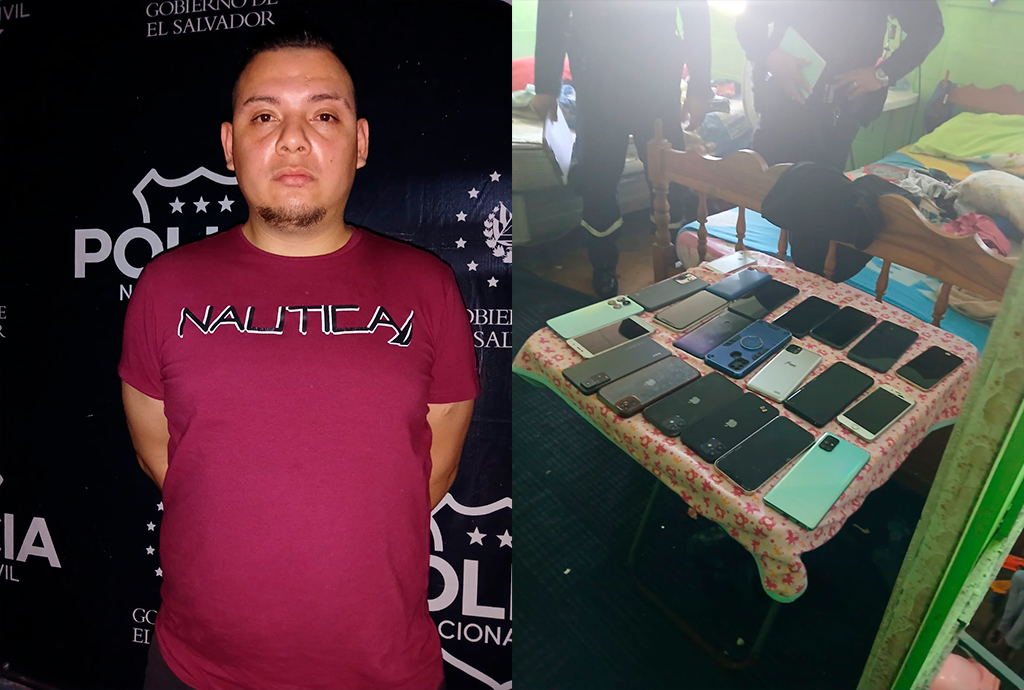 Policía captura a ratero con 22 teléfono que escondía en una caleta