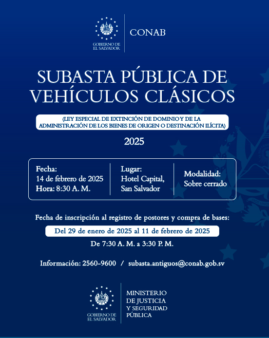 Subasta pública de vehículos antiguos