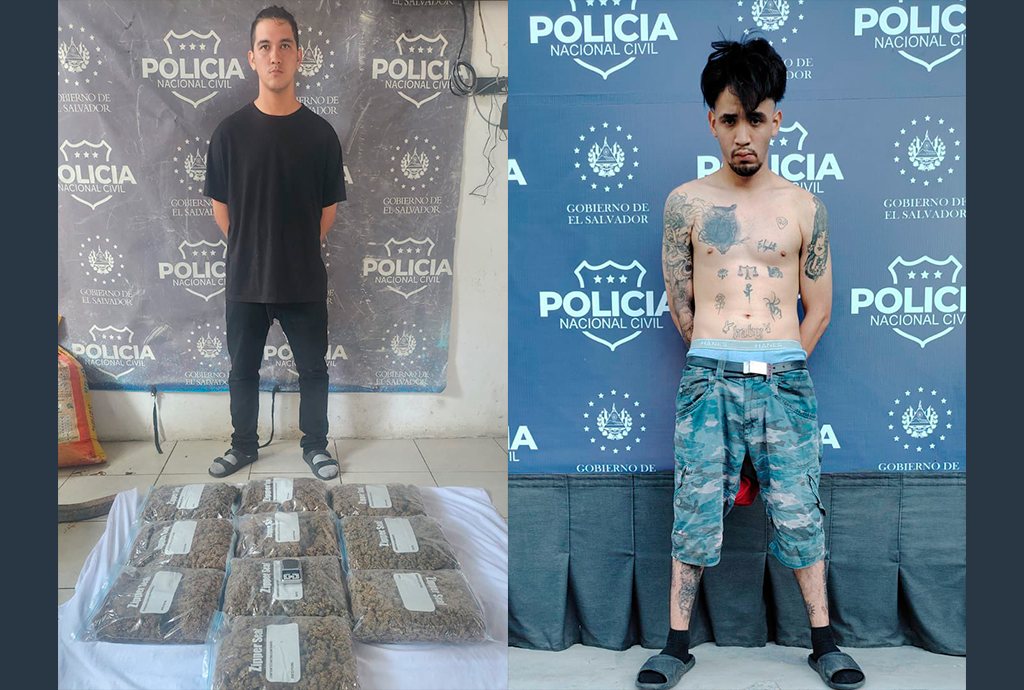 Procedimiento policial termina con la captura de 2 terroristas de la 18 vinculados a delitos de drogas