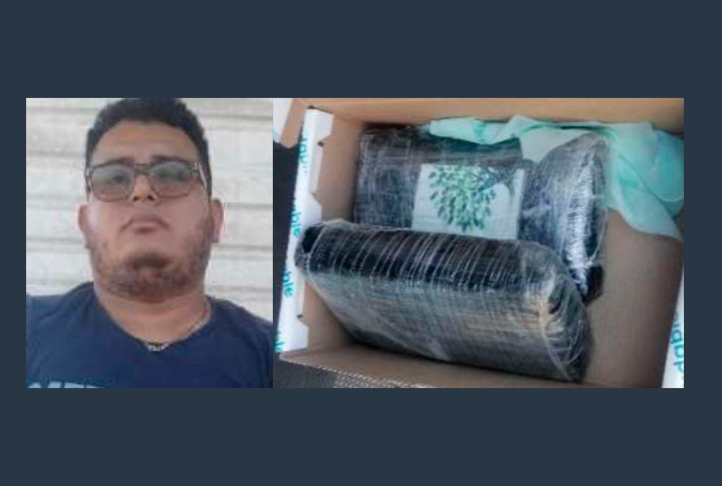 Policías antinarcóticos capturan a sujeto que transportaba 2,000 gramos de cocaína