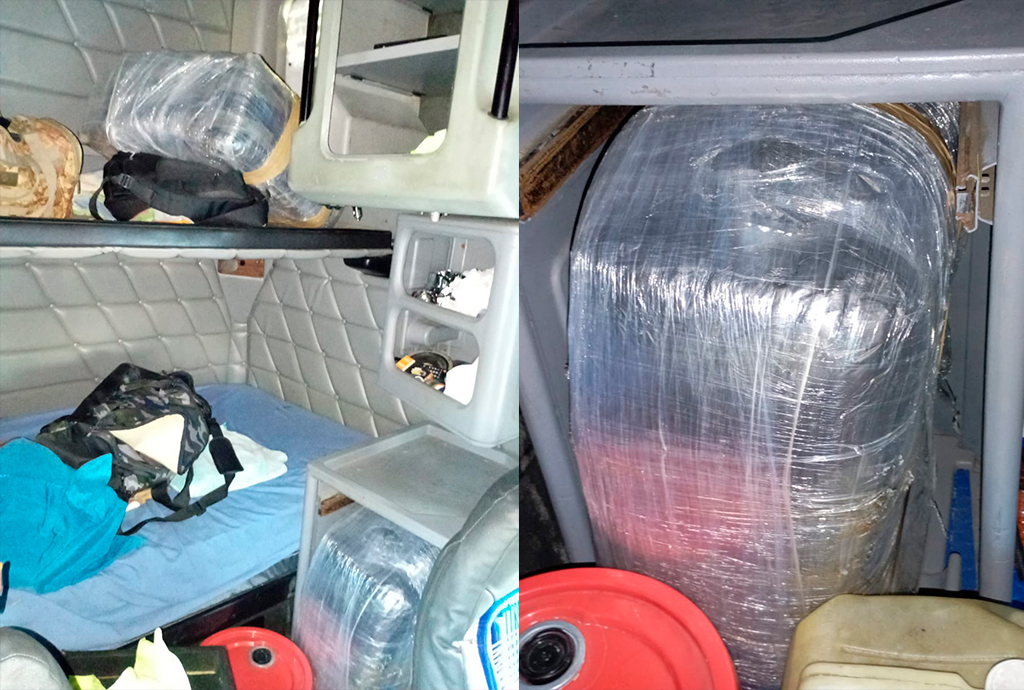 Policía encuentra paquetes con marihuana en cabezal procedente de Guatemala