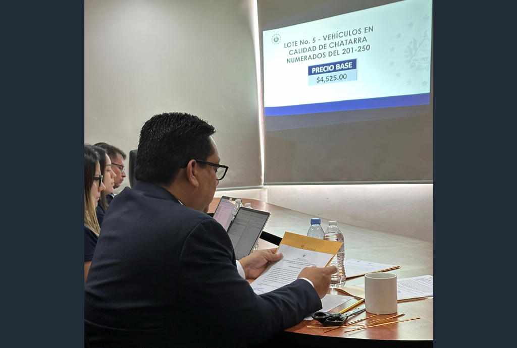 CONAB realizó subasta de bienes vinculados a casos de crimen organizado