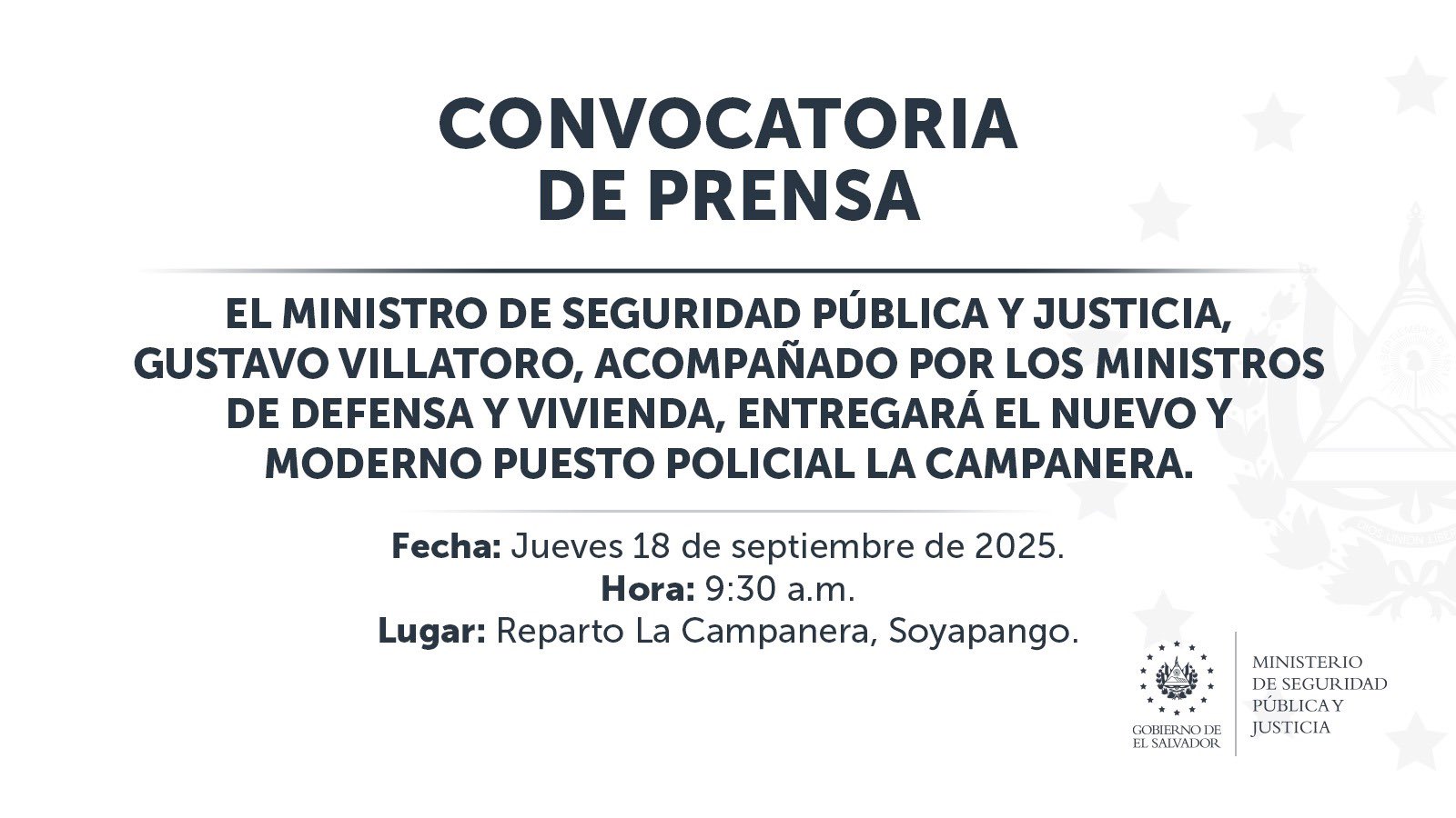 Convocatoria de prensa