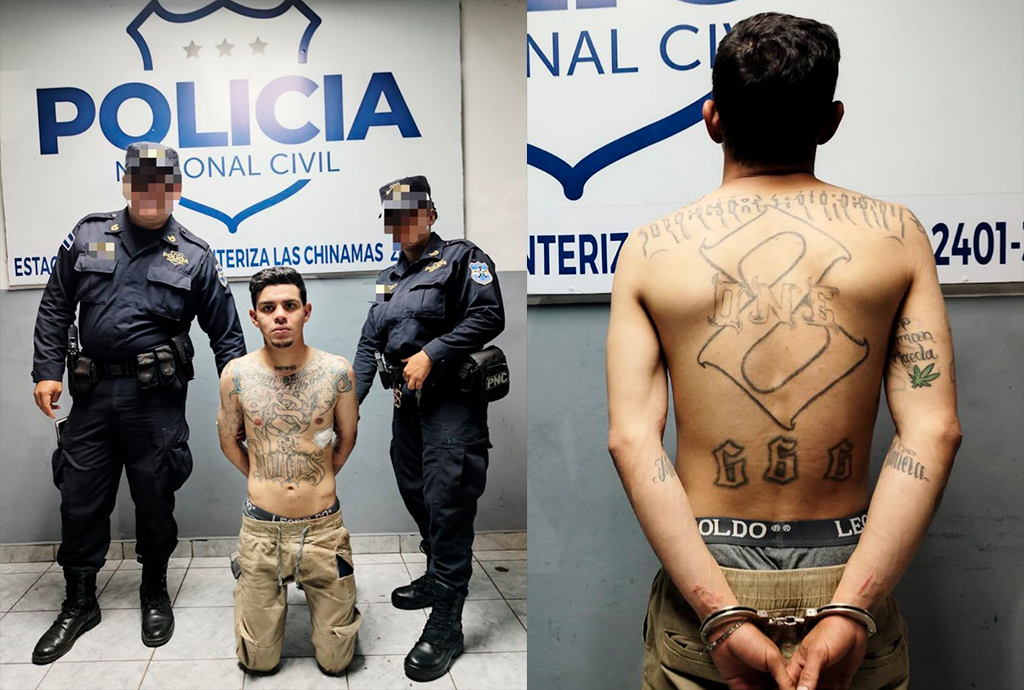 El Salvador y Guatemala capturan a homeboy de la pandilla 18S acusado de múltiples delitos