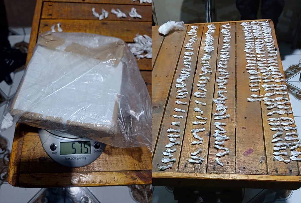 Policía detiene a dos por tráfico ilícito de drogas